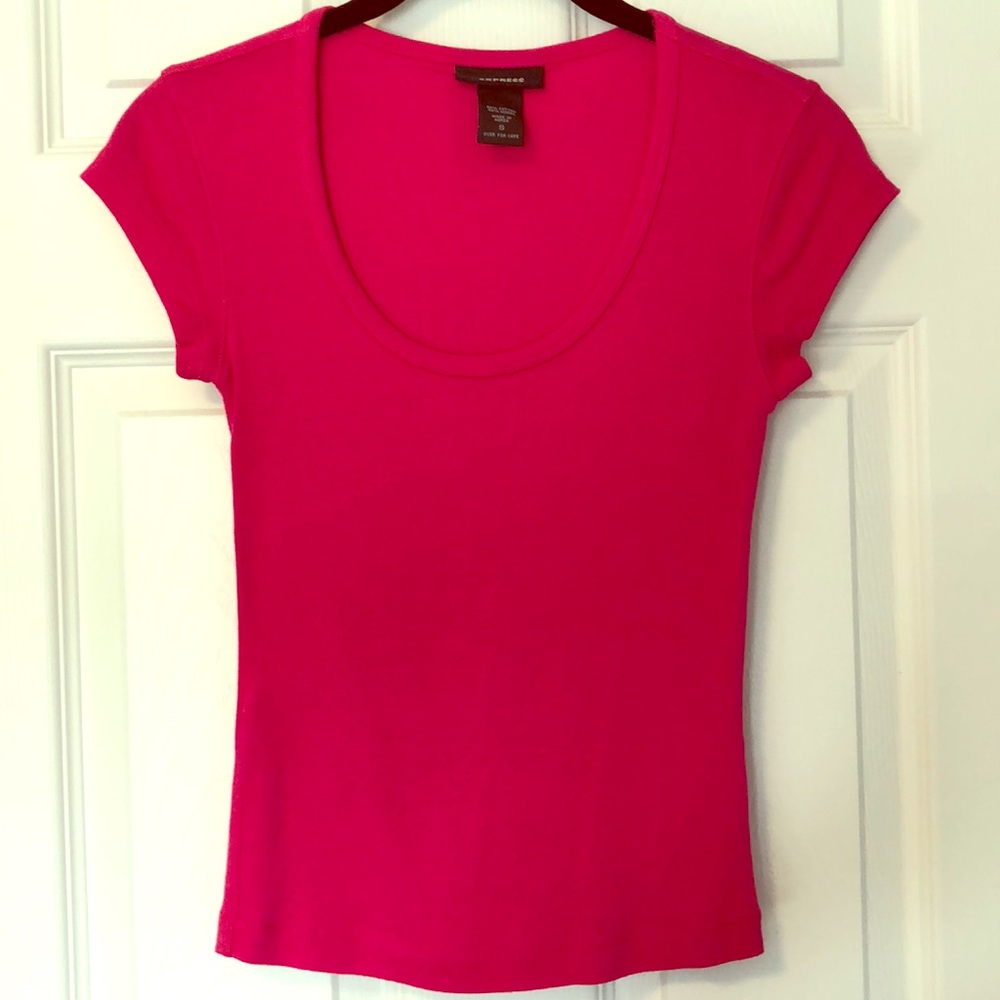 Super soft hot pink T-shirt.